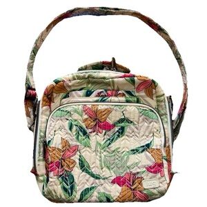 Lug Ranger Lily Floral Quilted Crossbody Bag Organizer